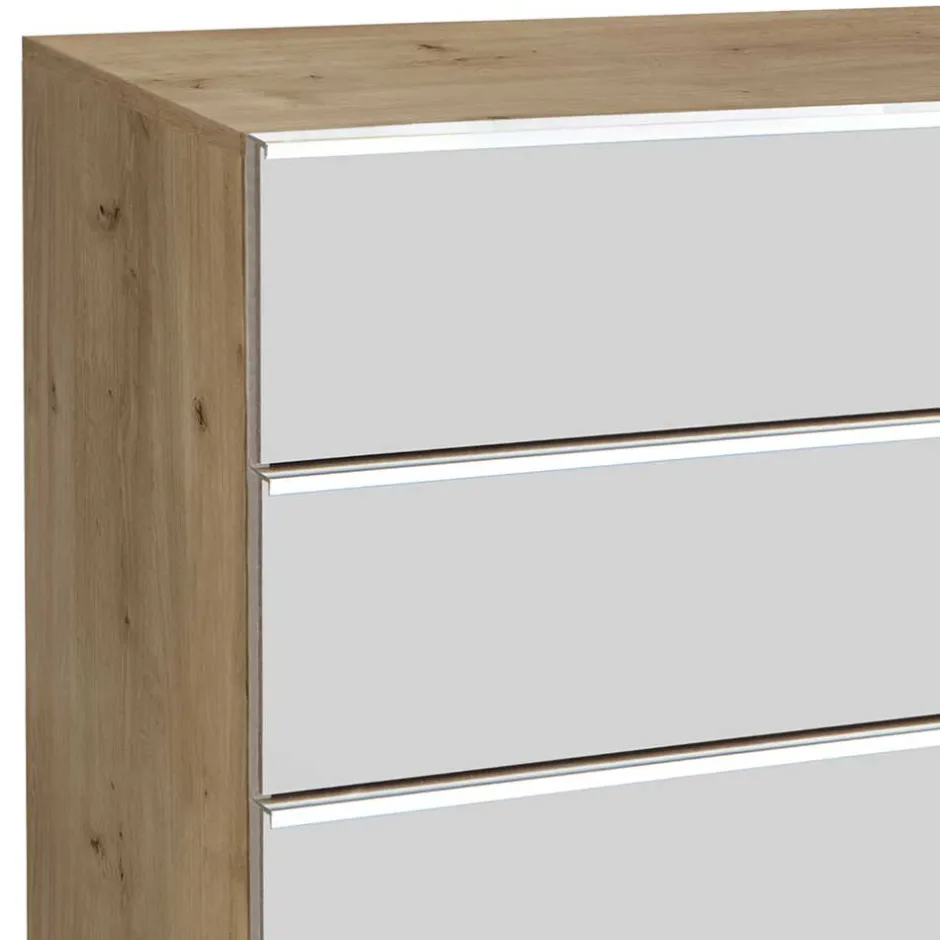 Flurkommoden|Schlafzimmerkommoden*Pharao24 120 cm hohe Kommode Waluva