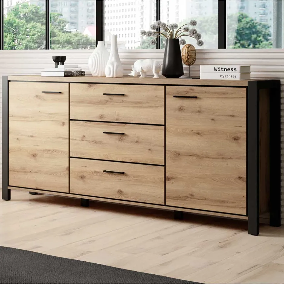 Küchenkommode|Esszimmerkommoden*Pharao24 180 cm Sideboard Foxxy