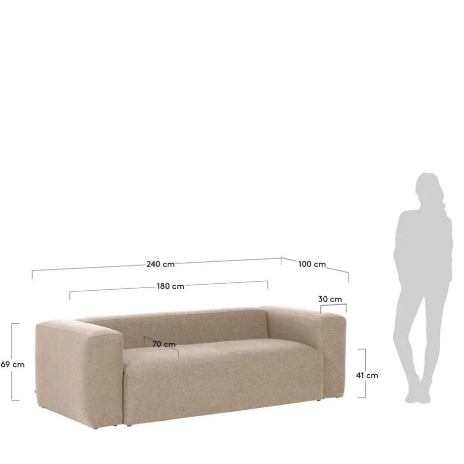 3 Sitzer Sofa*Pharao24 3 Sitzer Sofa Stem