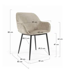 Armlehnstühle*Pharao24 4 Stühle Desirea