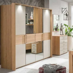 Drehtürenschränke|Massivholz Kleiderschränke*Pharao24 4 türiger Drehtürschrank Veyfas