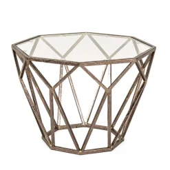 Pharao24 Achteckiger Beistelltisch Sernato> Glastische