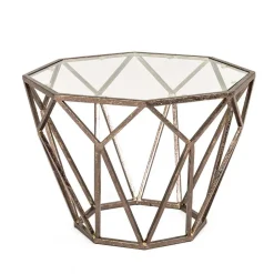 Pharao24 Achteckiger Beistelltisch Sernato> Glastische