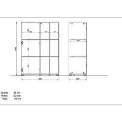 Büroschränke|Aktenschränke*Pharao24 Aktenschrank Nastia