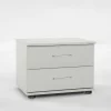 Nachtkommoden|Nachttisch*Pharao24 Alpinweiße Nachtkommode Nanylea