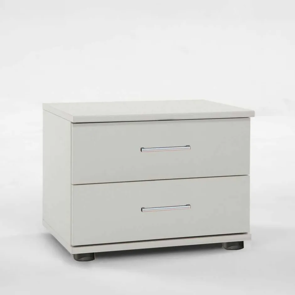 Nachtkommoden|Nachttisch*Pharao24 Alpinweiße Nachtkommode Nanylea