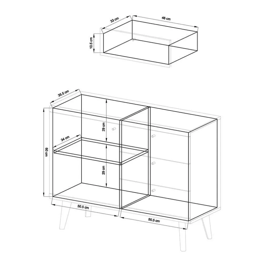 Pharao24 Anbauwand Levanca> Massivholz Wohnwände