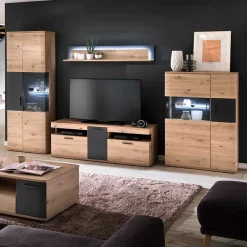 Moderne Wohnwände|Wohnwand 350 Cm*Pharao24 Anbauwand Lucisa