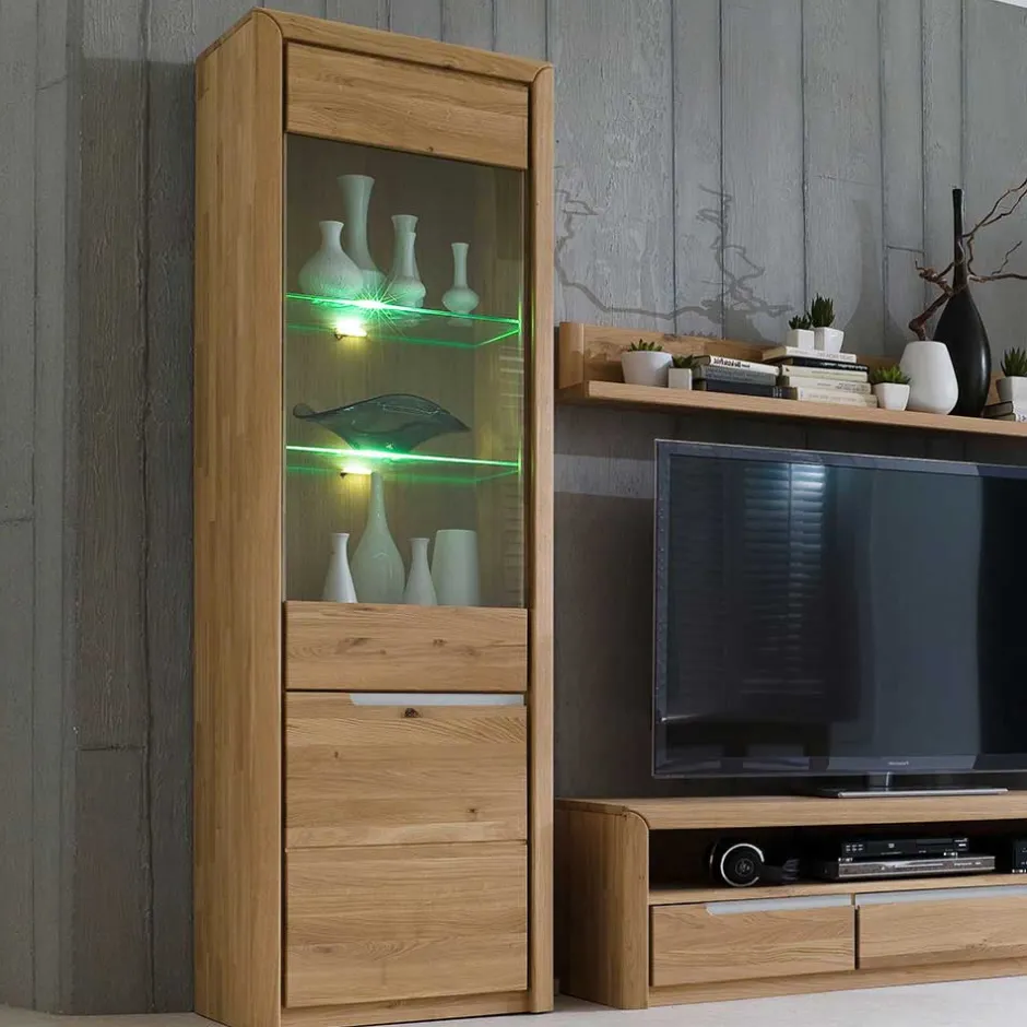 Pharao24 Anbauwand Vlarenzo> Moderne Wohnwände|Massivholz Wohnwände