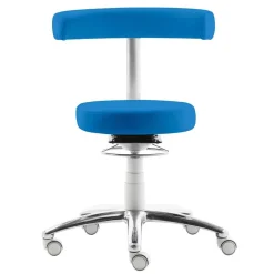 Pharao24 Arbeitshocker mit Lehne Zirastino> Sitzhocker