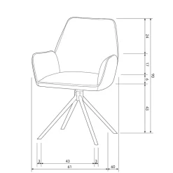 Pharao24 Armlehnenstuhl Set Timo><noscript><img width=
