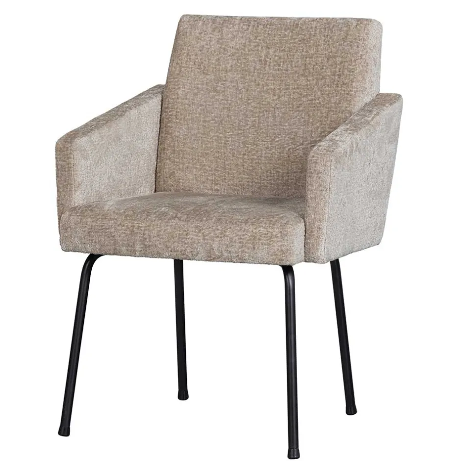 Polsterstühle|Armlehnstühle*Pharao24 Armlehner Beige-Grau Volgan