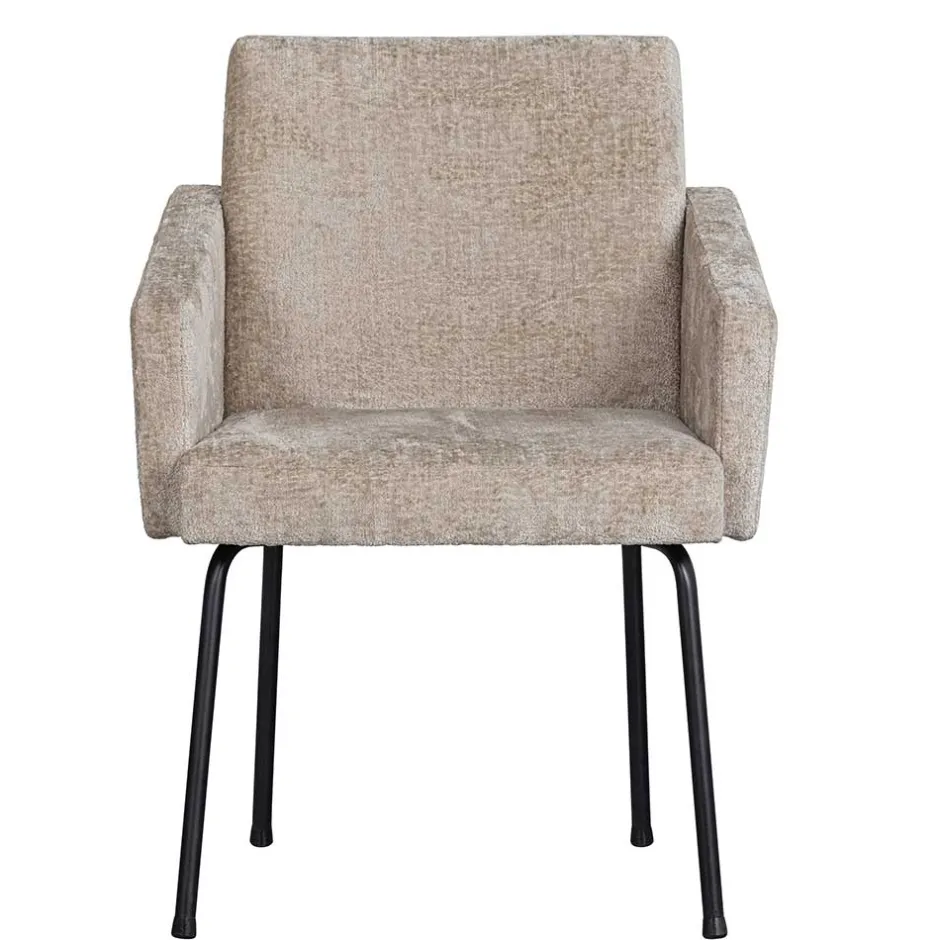 Polsterstühle|Armlehnstühle*Pharao24 Armlehner Beige-Grau Volgan