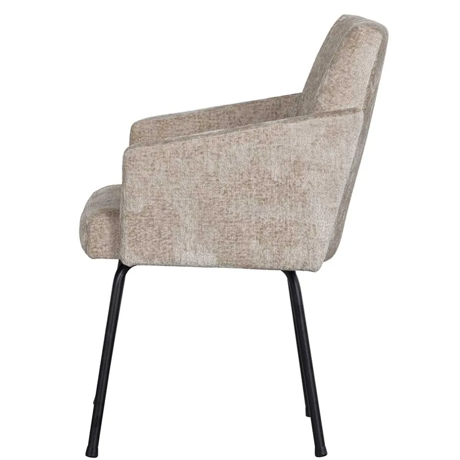 Polsterstühle|Armlehnstühle*Pharao24 Armlehner Beige-Grau Volgan