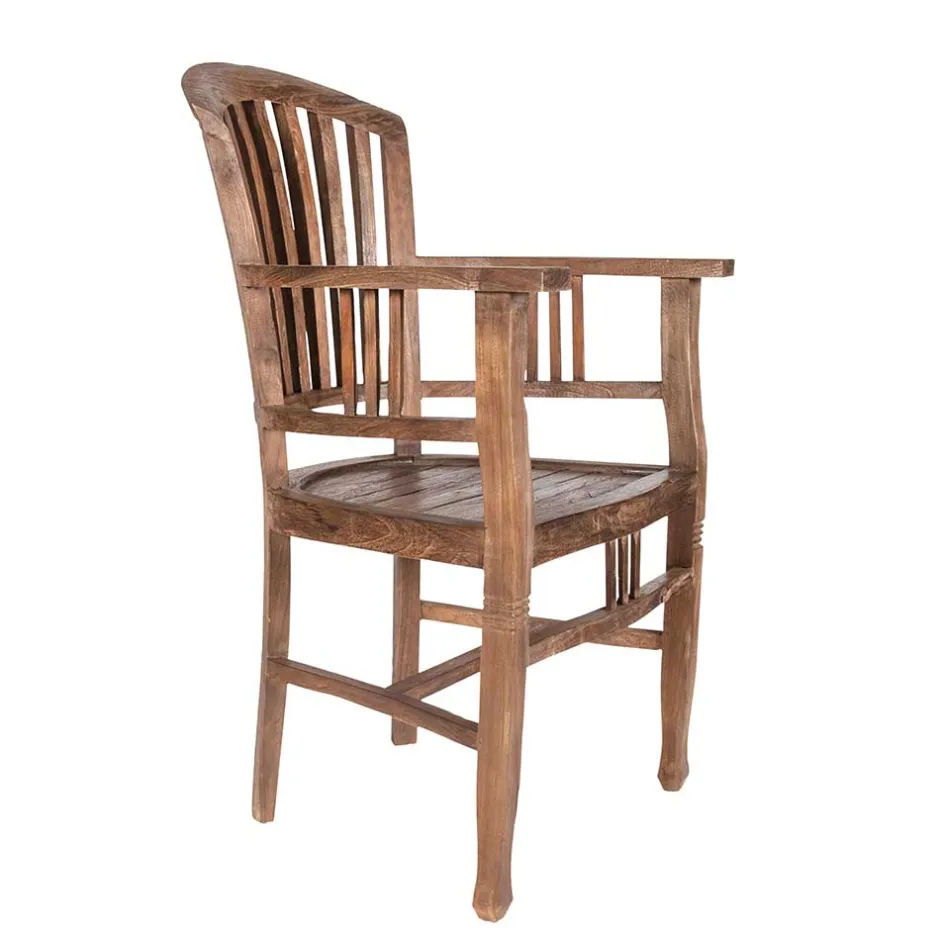 Massivholz Stühle*Pharao24 Armlehnstuhl Goyas