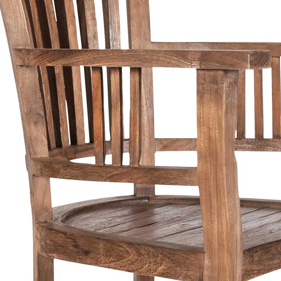 Massivholz Stühle*Pharao24 Armlehnstuhl Goyas