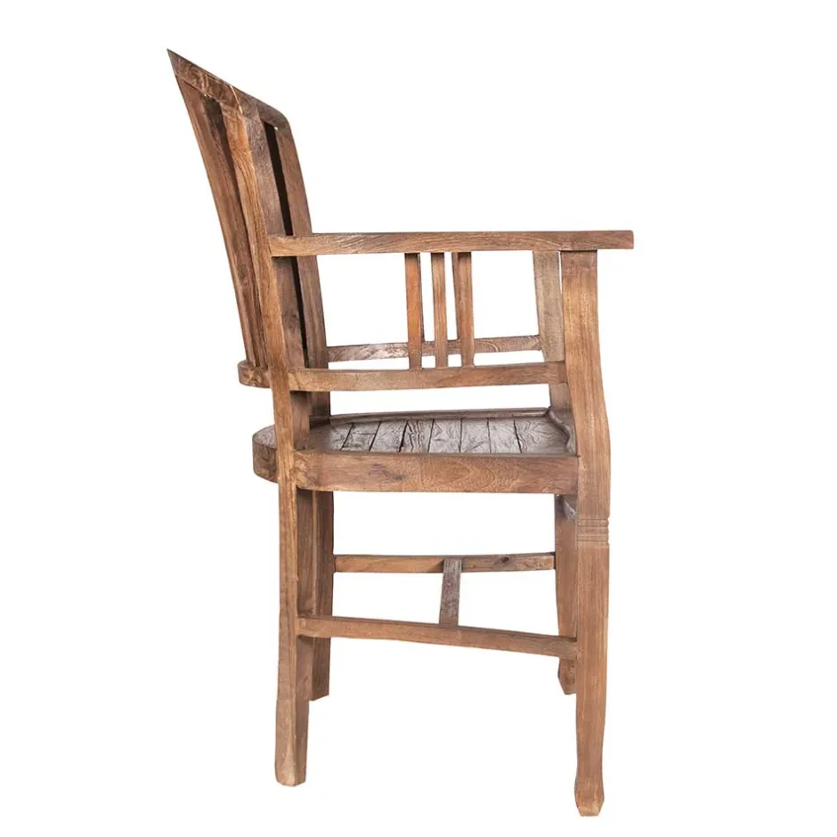 Massivholz Stühle*Pharao24 Armlehnstuhl Goyas