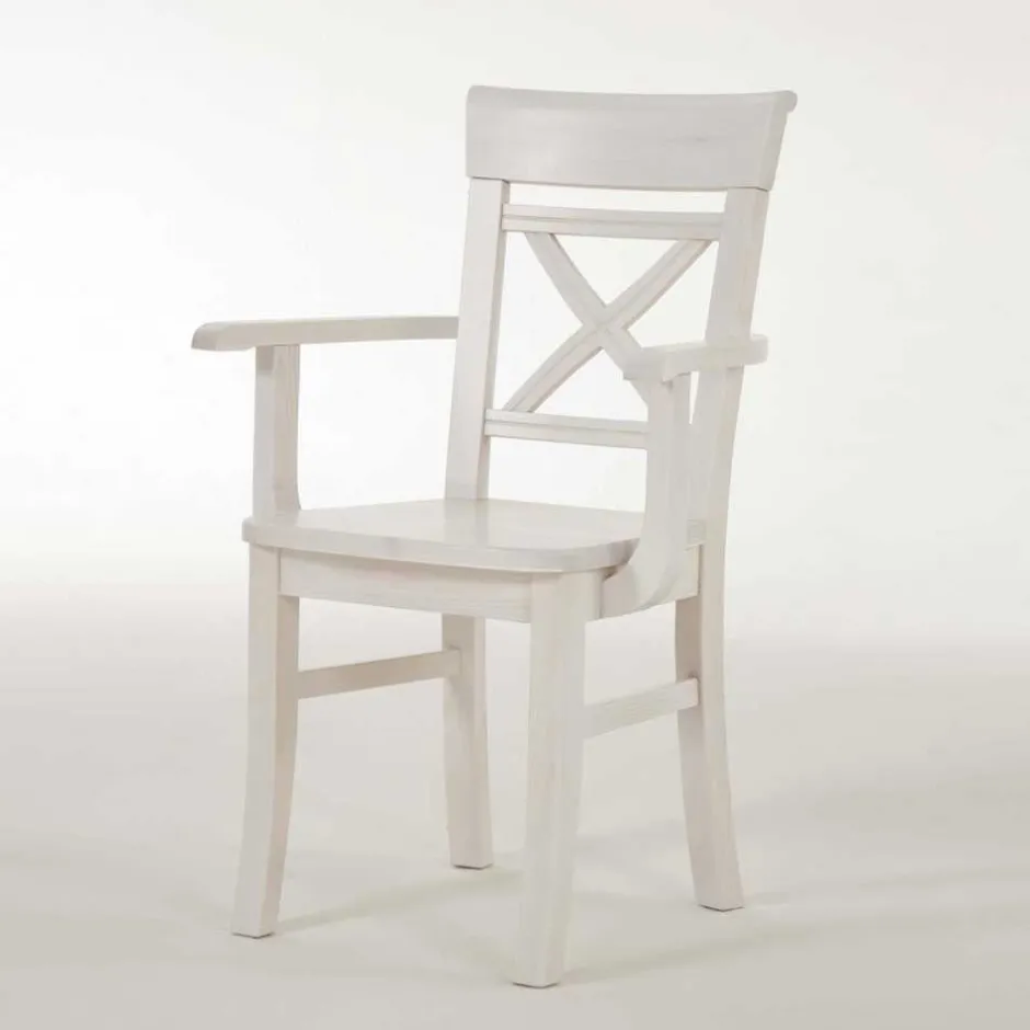 Pharao24 Armlehnstuhl Megida> Armlehnstühle|Massivholz Stühle