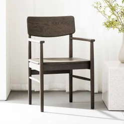 Massivholz Stühle*Pharao24 Armlehnstuhl Walentina