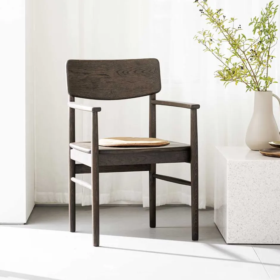 Massivholz Stühle*Pharao24 Armlehnstuhl Walentina