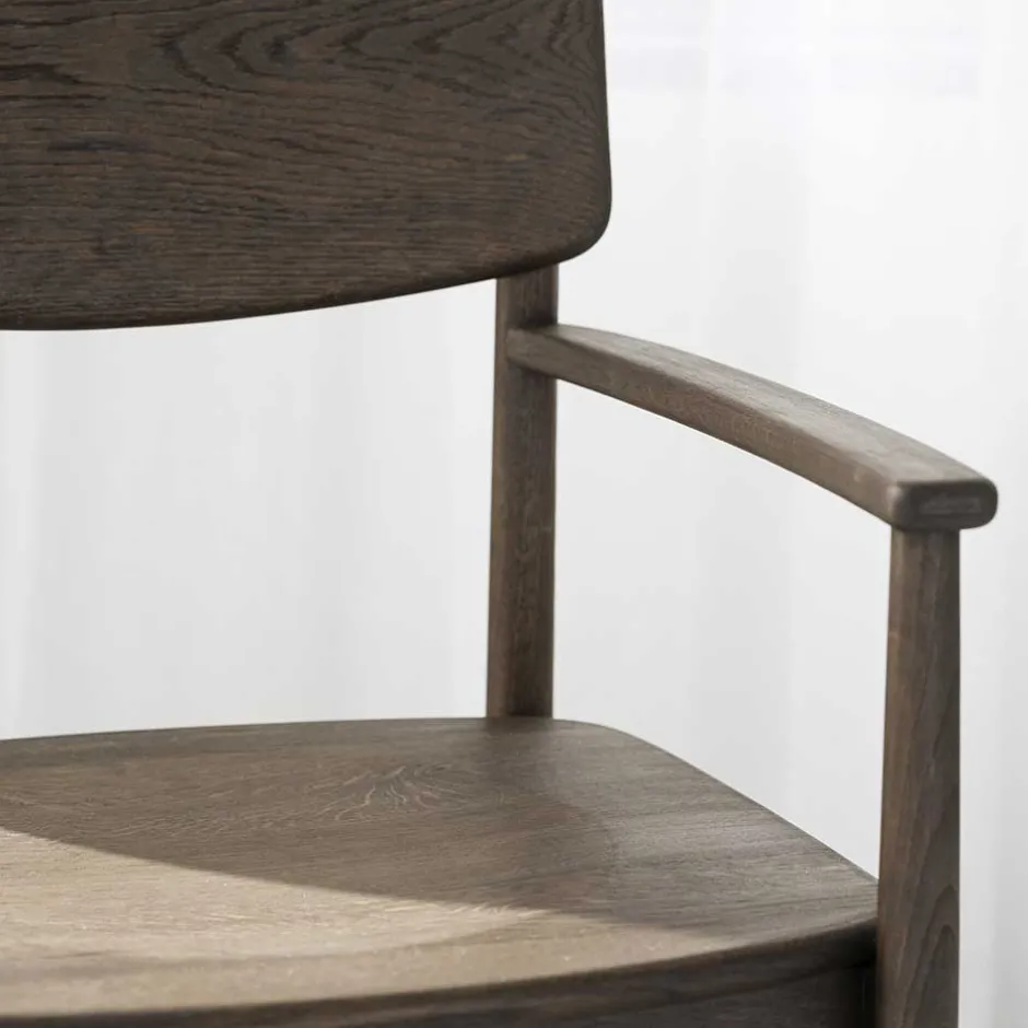 Massivholz Stühle*Pharao24 Armlehnstuhl Walentina