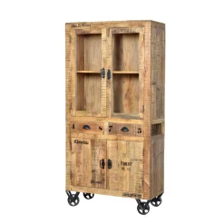 Vitrinenschrank|Wohnzimmervitrinen*Pharao24 Ausgefallene Vitrine Brave