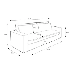 Wohnzimmercouch|Einzelsofa*Pharao24 Ausklappbares Sofa Zipna
