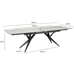 Ausziehtische*Pharao24 Ausziehtisch Nicholos