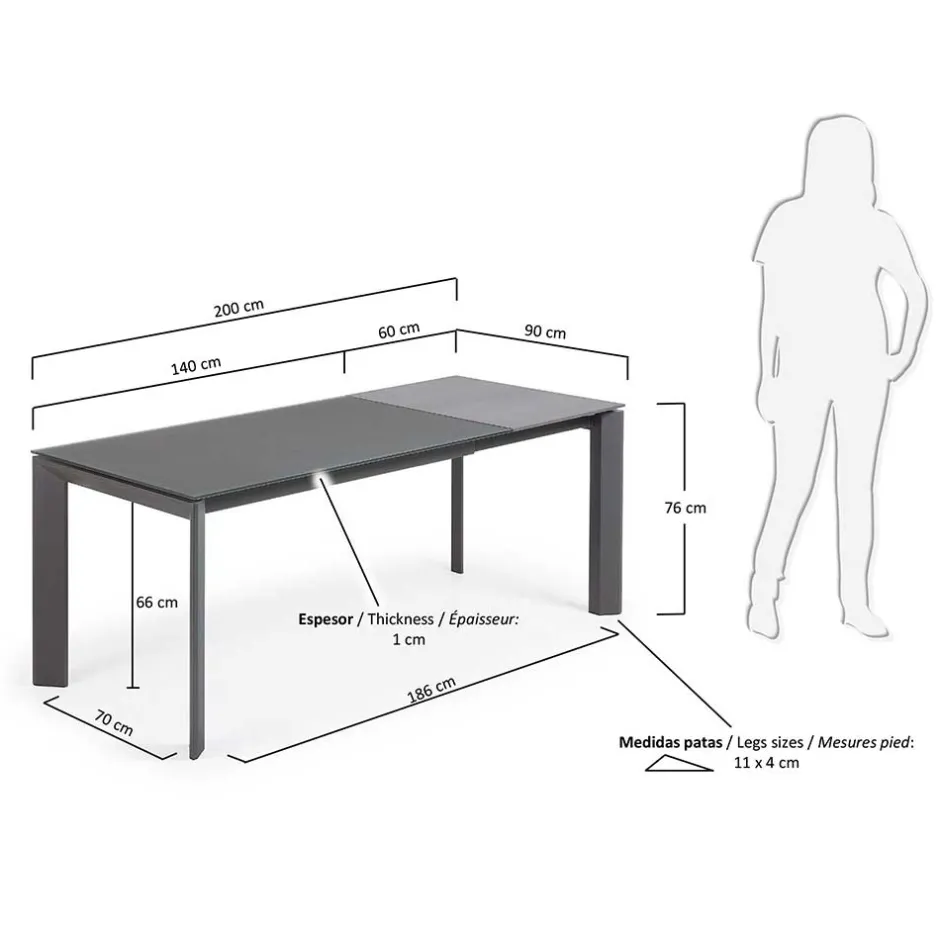 Küchentisch|Glastische*Pharao24 Ausziehtisch Pogados