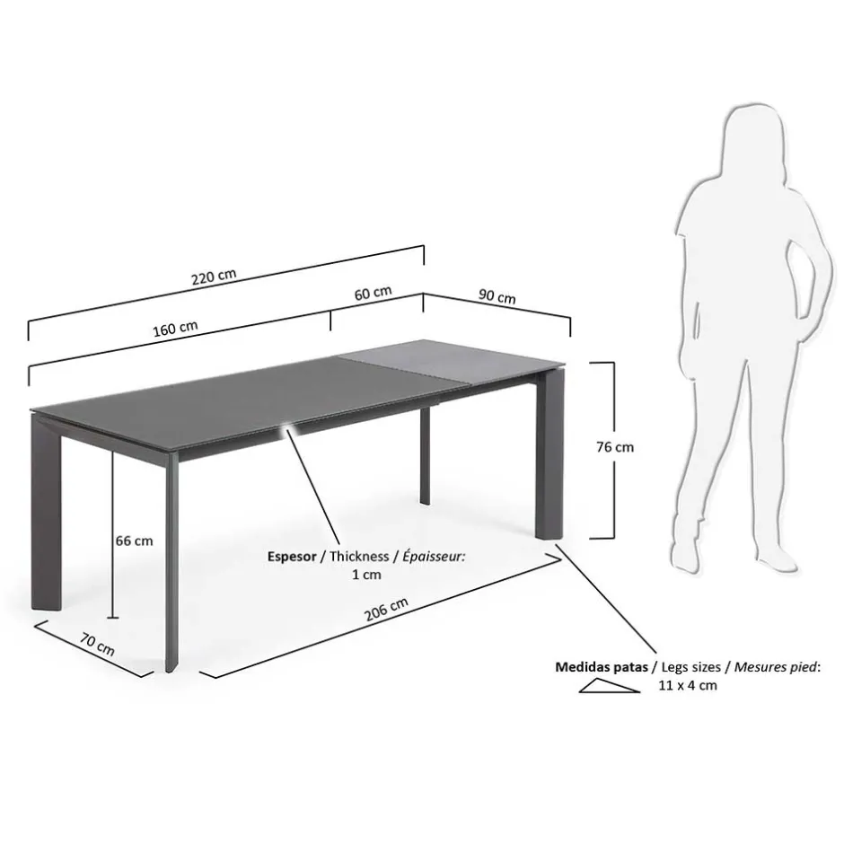 Küchentisch|Glastische*Pharao24 Ausziehtisch Pogados