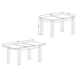 Ausziehtische*Pharao24 Ausziehtisch Zepp