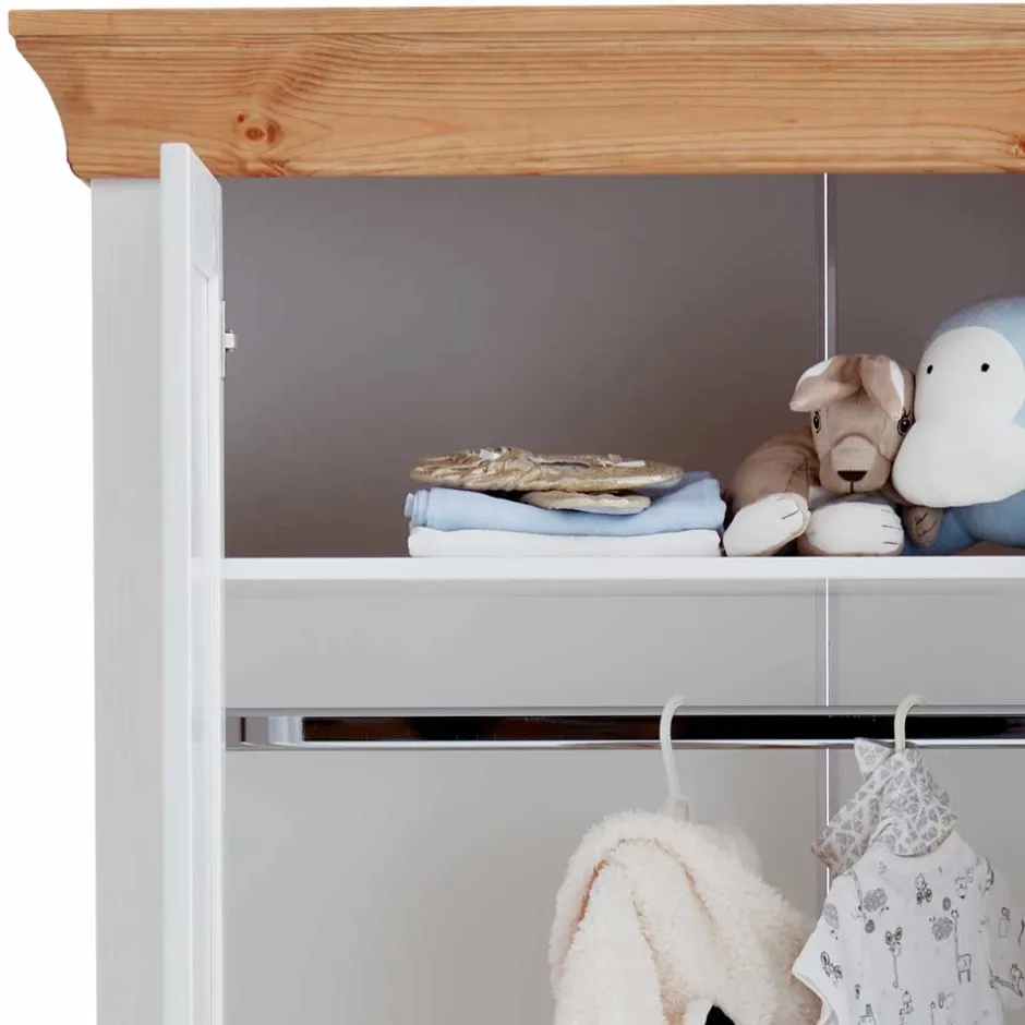 Pharao24 Baby Kleiderschrank Constanta>Kinder Kinderzimmerschränke