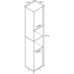 Bad Hochschränke*Pharao24 Bad Hochschrank Nua