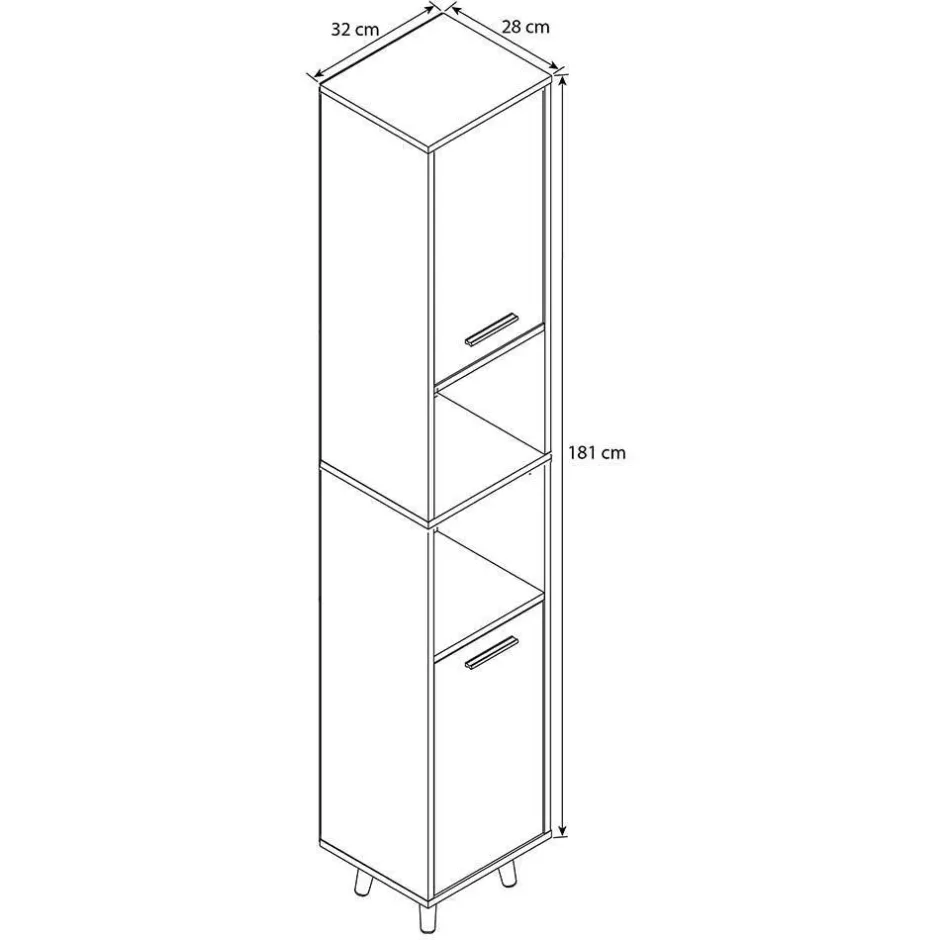Bad Hochschränke*Pharao24 Bad Hochschrank Nua
