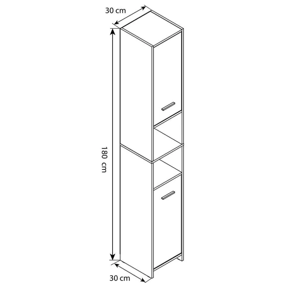 Bad Hochschränke*Pharao24 Bad Hochschrank Panales