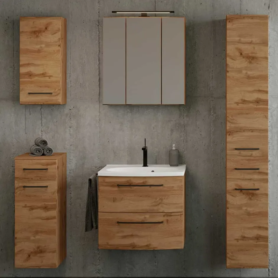 Badezimmerschränke|Bad Hängeschränke*Pharao24 Bad Oberschrank Longos