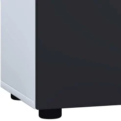 Badmöbel Sets*Pharao24 Bad Set Schwarz Weiß Litora