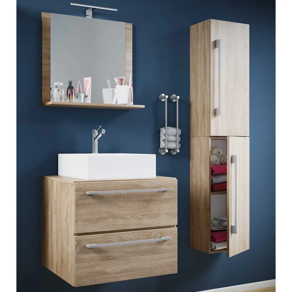 Badmöbel Sets*Pharao24 Bad Set Sonoma-Eiche Estranon
