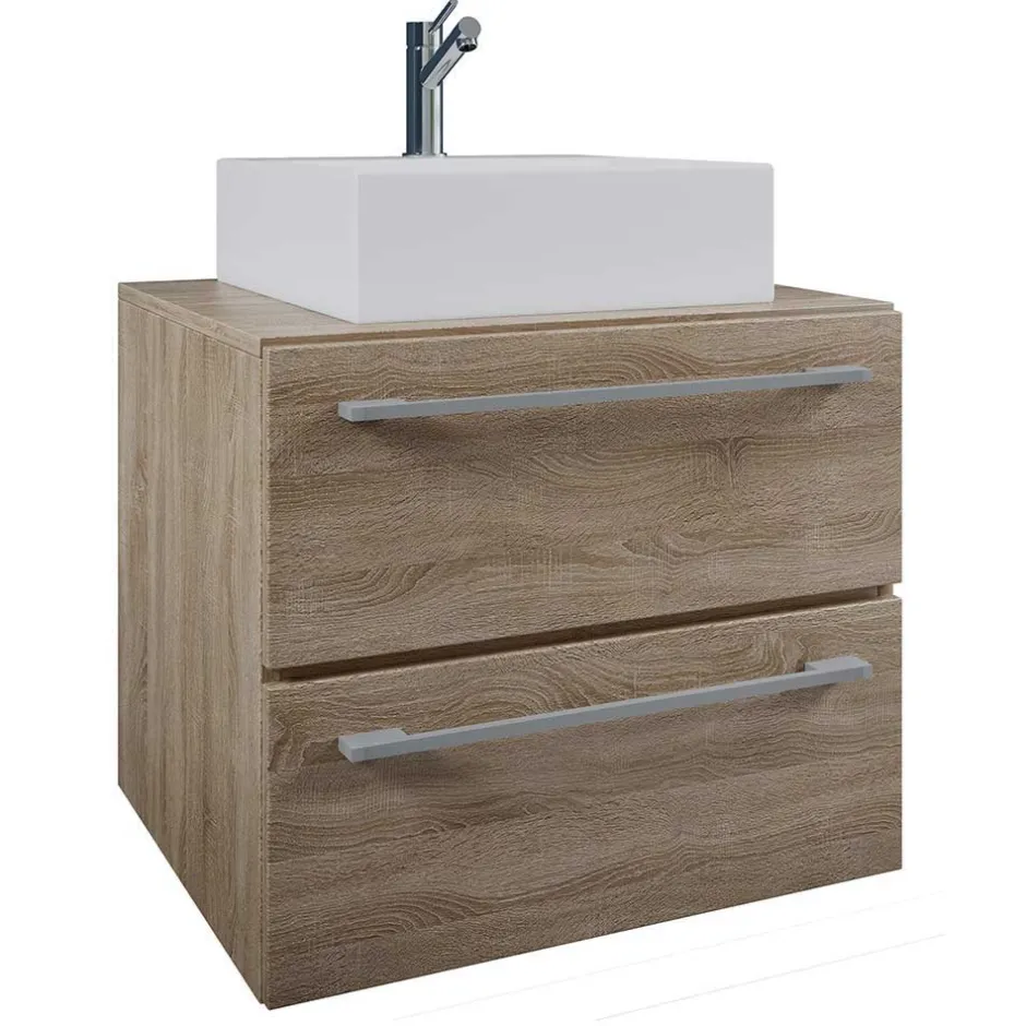 Badmöbel Sets*Pharao24 Bad Set Sonoma-Eiche Estranon