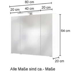 Spiegelschränke*Pharao24 Bad Spiegelschrank Daralos