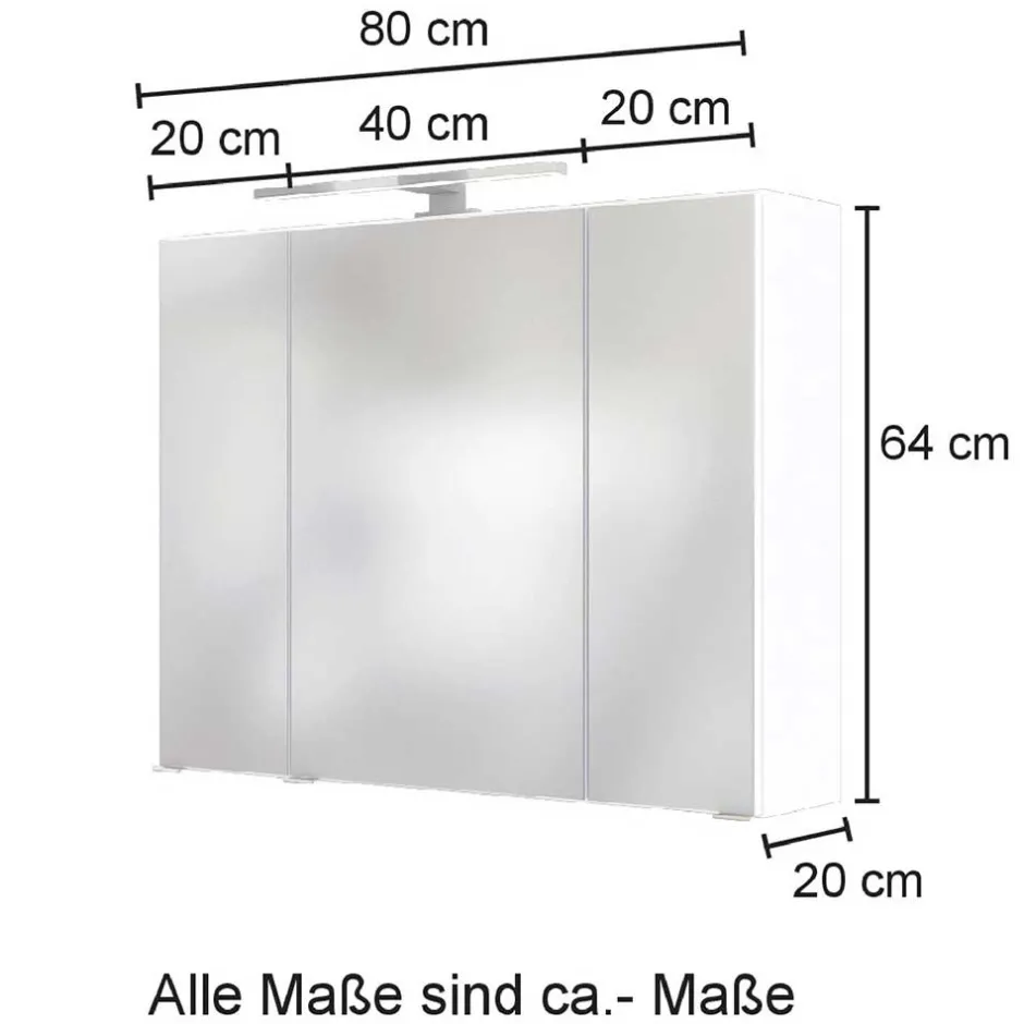 Spiegelschränke*Pharao24 Bad Spiegelschrank Daralos