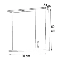 Pharao24 Bad Spiegelschrank weiß Pididos><noscript><img width=