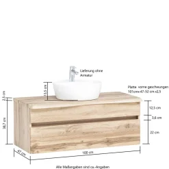 Bad Unterschränke|Waschbeckenunterschränke*Pharao24 Bad Unterschrank Kropenia