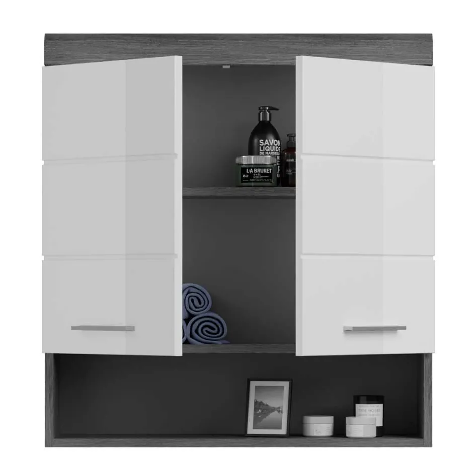 Badezimmerschränke|Bad Hängeschränke*Pharao24 Badezimmer Hängeschrank Hayoran