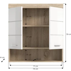 Bad Hängeschränke*Pharao24 Badezimmer Hängeschrank Kwesina