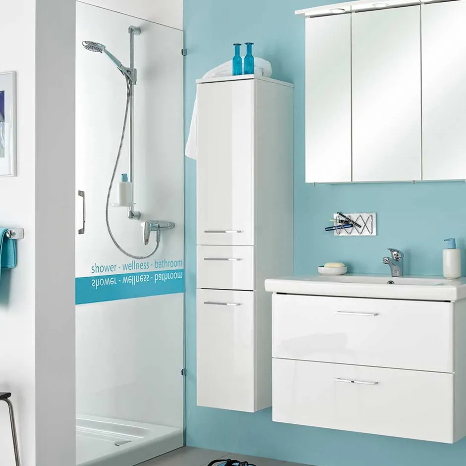 Badezimmerschränke|Bad Hängeschränke*Pharao24 Badezimmer Hochschrank Countrys