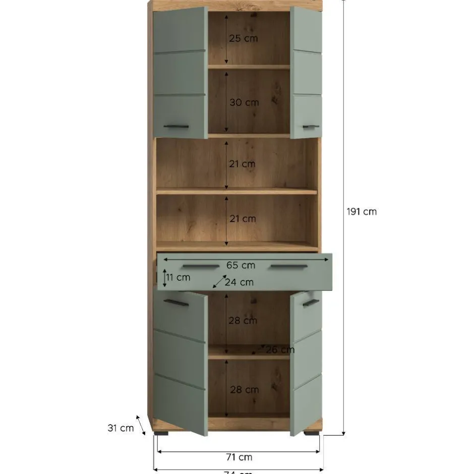 Badezimmerschränke|Bad Hochschränke*Pharao24 Badezimmer Hochschrank Martinez