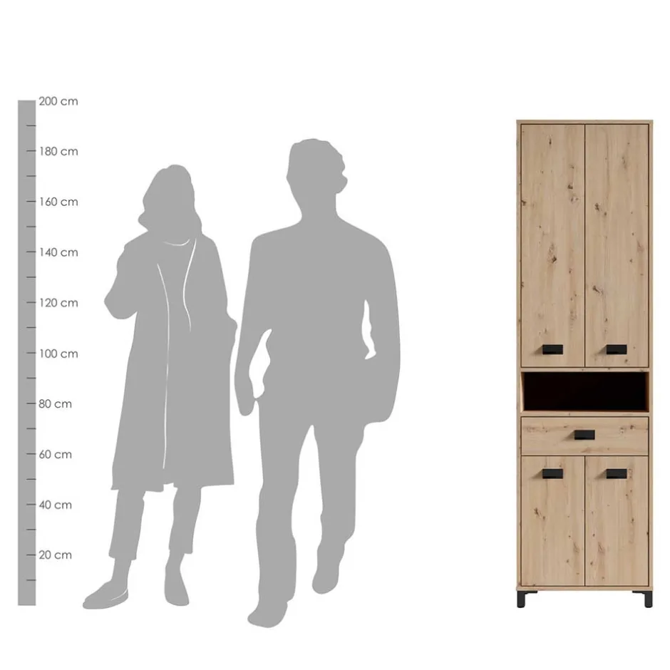 Pharao24 Badezimmer Hochschrank Peetja> Bad Hochschränke|Badezimmerschränke