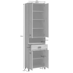 Pharao24 Badezimmer Hochschrank Peetja><noscript><img width=