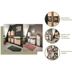 Bad Hochschränke*Pharao24 Badezimmer Hochschrank Sanclara